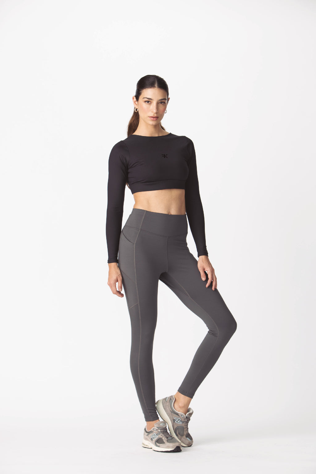 Free Back Black Longsleeve Oberteil