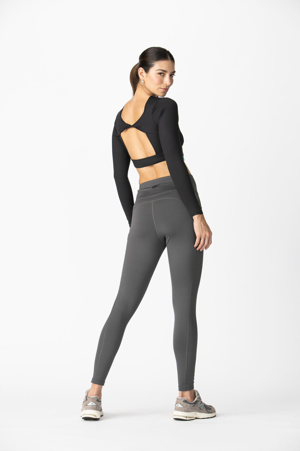 Free Back Black Longsleeve Oberteil